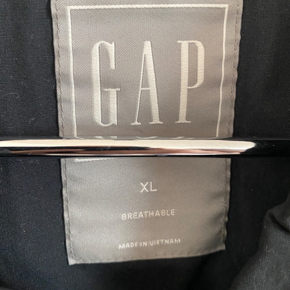 GAP Black Coach Jacket Size L - Picture 3 of 3